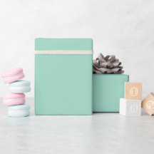 Light Teal Solid Wrapping Paper Roll