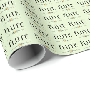 Papier Cadeau Ligne décorative Flute