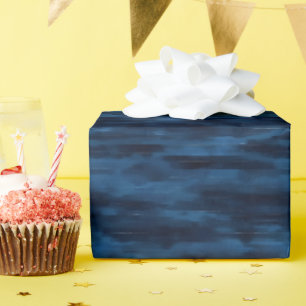 Papier Cadeau Lignes abstraites bleu foncé