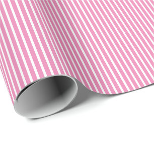 Papier Cadeau Lignes Blancs Rose Motif Mete Graduation