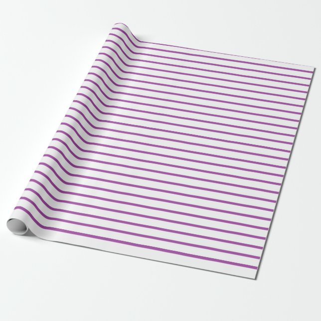 Papier Cadeau Lignes des pourpres blanches (Déroulé)