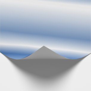 Papier Cadeau Lignes diagonales ombrées bleu-bleu