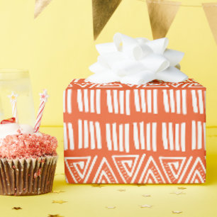 Papier Cadeau Lignes géométriques et triangles