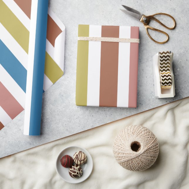 Papier Cadeau Lignes triées (Artisanat)