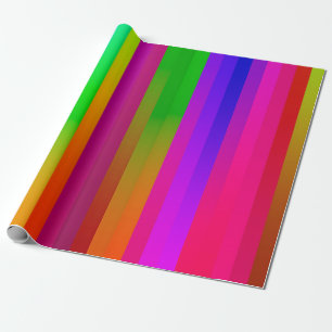 Papier Cadeau lignes verticales parallèles simples arrière - pla