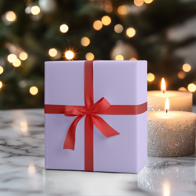 Papier Cadeau Lilac Dreams Solide Color | Classique | Élégant (Créateur téléchargé)