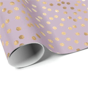 Papier Cadeau Lilac et Gold Parties scintillant City Dots Envelo