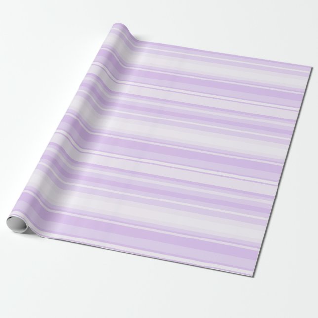 Papier Cadeau Lilac rayures (Déroulé)
