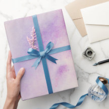 Lilac Twilight : Aquarelle Enchantement de l'hiver