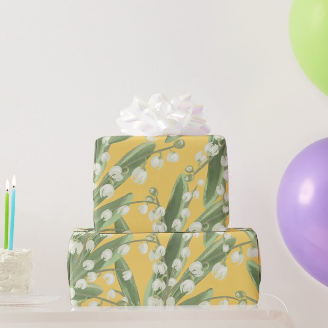 Papier Cadeau Lily de la vallée Floral (Cadeaux de fête)