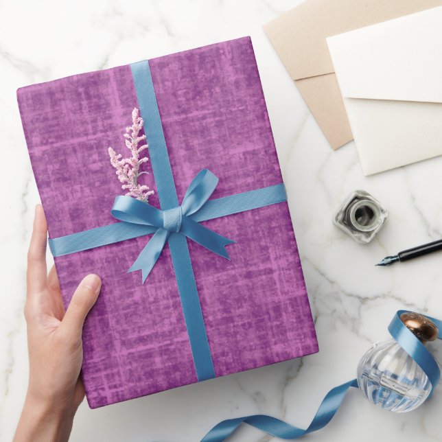 Papier Cadeau Lin Magenta Violet (Cadeaux)