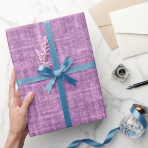 Papier Cadeau Lin purpre Orchidée