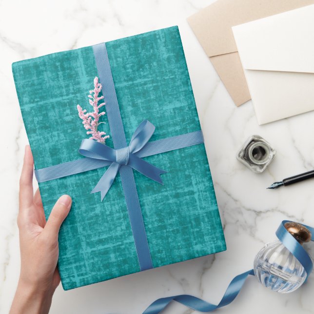 Papier Cadeau Lin teal (Cadeaux)