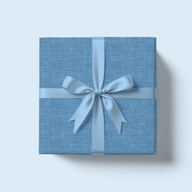 Papier Cadeau Linge bleu beige Texture (Créateur téléchargé)