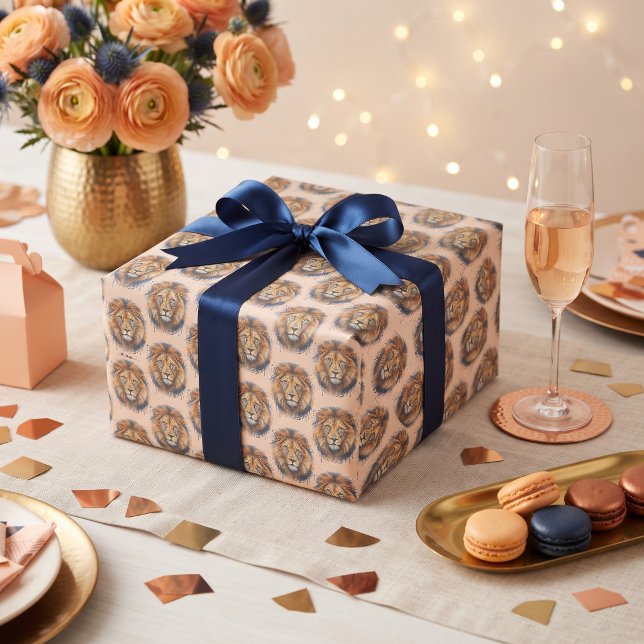Papier Cadeau Lion (Créateur téléchargé)