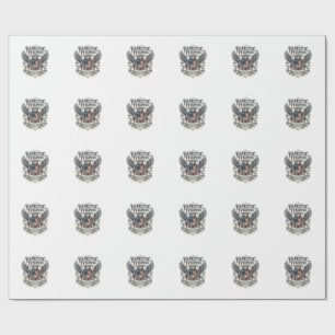 Papier Cadeau Lion Aigle Patriotique Animal Hybride Gardien Patr