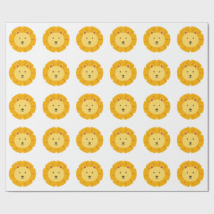 Papier Cadeau Lion Anniversaire Art pour enfants