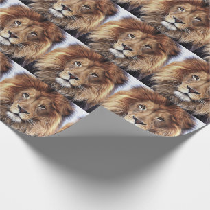 PAPIER CADEAU LION MALE