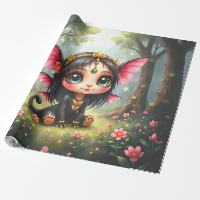 Papier Cadeau Liora – Gardienne des Petites Étoiles.  (Déroulé)