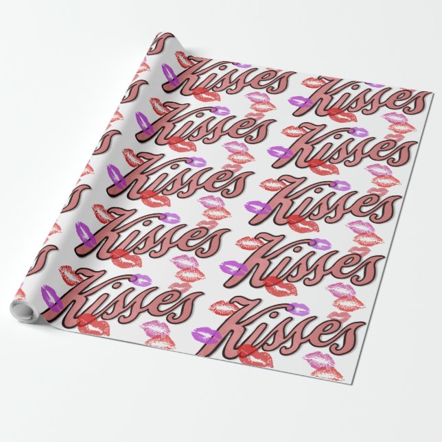 PAPIER CADEAU LIP KISSES (Déroulé)