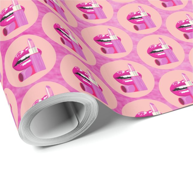 Papier Cadeau Lips (Coin rond)
