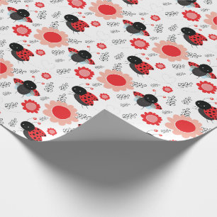 Papier Cadeau Little Ladybug Cute Motif Party