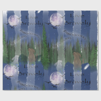 Papier Cadeau live bravely