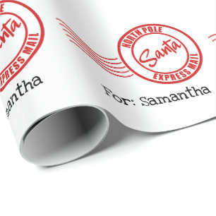 Papier Cadeau Livraison du express Père Noël au Pôle Nord