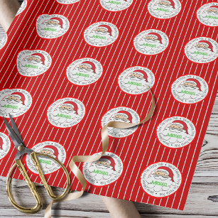 Papier Cadeau Livraison Spéciale De Père Noël Pôle Nord Votre No