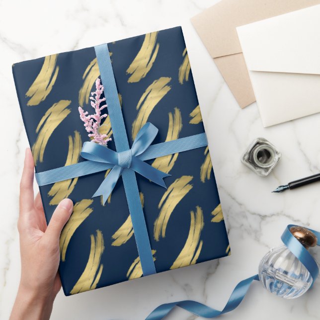 Papier Cadeau Livre d'ornement chic pour l'anniversaire d'or de  (Cadeaux)