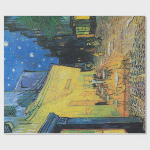 Papier Cadeau LIVRE : Van Gogh : CAFÉ TERRASSE LA NUIT