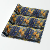 Livres Bleus Anciens & Fleurs Jaunes