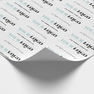 Papier Cadeau Logo de l'entreprise avec message personnalisé et