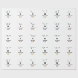 Papier Cadeau logo de l'entreprise de revue Google Scan QR revie