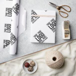 Papier Cadeau Logo d'entreprise personnalisé Société d'entrepris