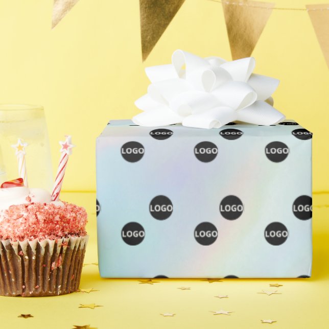 Papier Cadeau Logo holographique personnalisé (Fête d'anniversaire)
