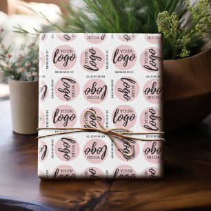 Papier Cadeau Logo Office de base avec texte sur une ligne