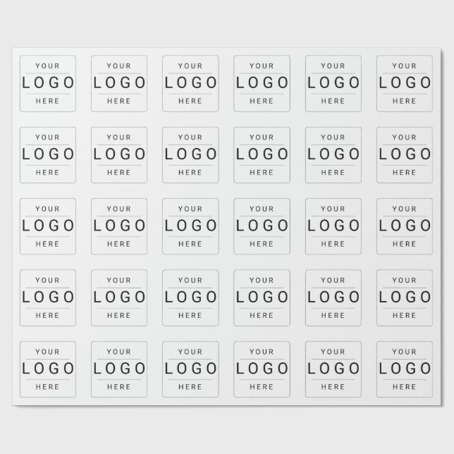 Papier Cadeau Logo personnalisé (Plat)