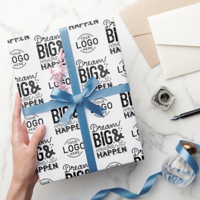 Papier Cadeau Logo Personnalisé Motivational Dream Big Business (Cadeaux)