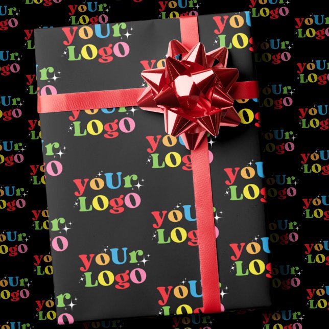 Papier Cadeau Logo personnalisé simple et élégant (Créateur téléchargé)