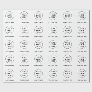 Papier Cadeau Logo Promotionnel Personnalisé – Aucune Commande M