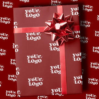 Papier Cadeau Logo Wrapping Paper, Business Logo