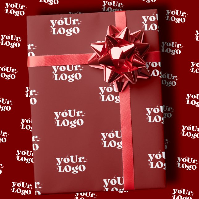 Papier Cadeau Logo Wrapping Paper, Business Logo (Créateur téléchargé)