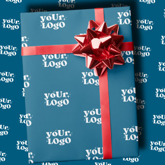 Papier Cadeau Logo Wrapping Paper, Your Logo Here