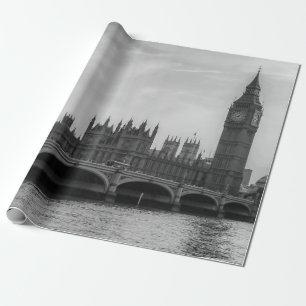 Papier Cadeau Londres Angleterre Royaume-Uni Parlement Royaume-U