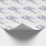 Papier Cadeau Long Island The Hamptons Map VC<br><div class="desc">Carte vintage de Western Long Island & The Hamptons in Navy Blue ============ Élégante, élégante et chic, invitation à fêter et accessoires de fête avec une carte stylisée vintage de Western Long Island de New York, y compris les Hamptons, Montauk, etc... Veuillez noter qu'il s'agit d'une conception graphique / photo...</div>