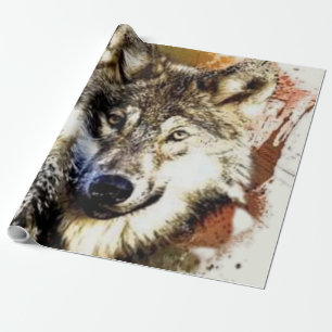 Papier Cadeau Loup