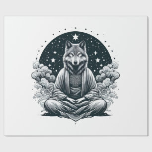 Papier Cadeau Loup conscient