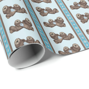Papier Cadeau Loutre de mer