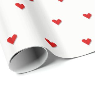Papier Cadeau Love Heart Origami Vector Motif